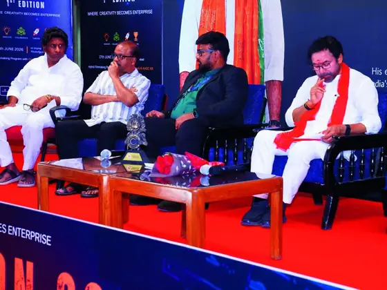 Guests of honour seated on the dais